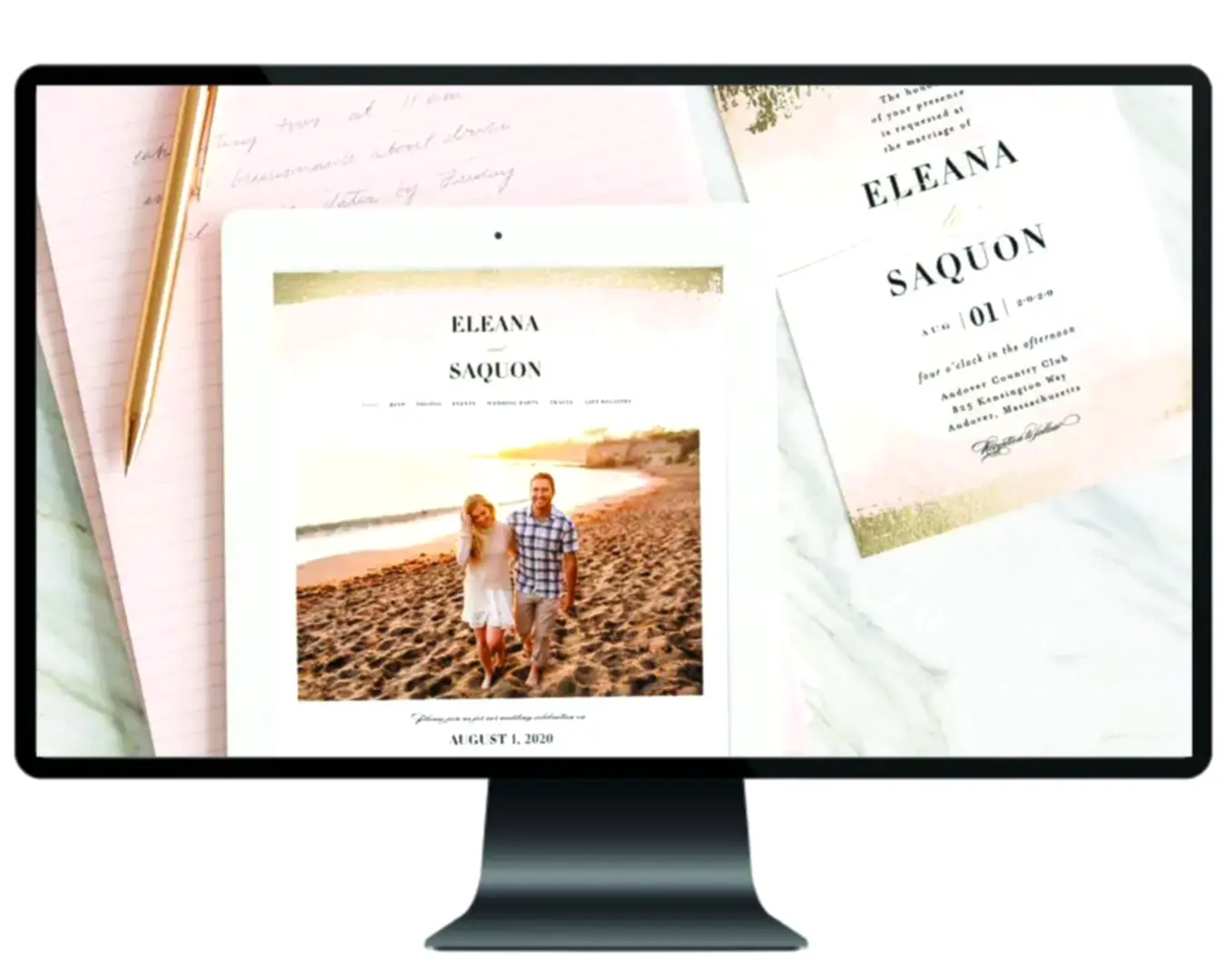 wedding websites minted website