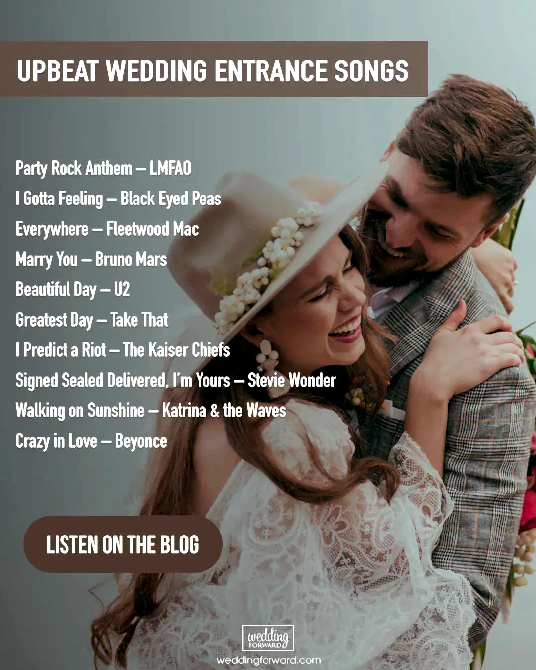 wedding entrance songs upbeat