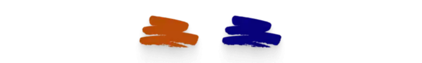 rust and navy blue