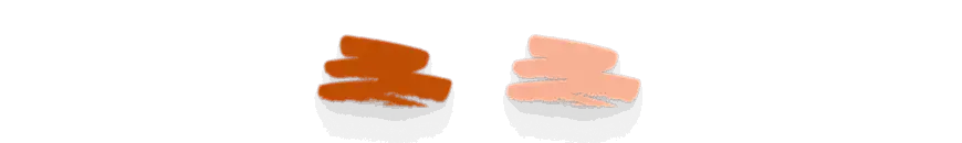 rust and peach