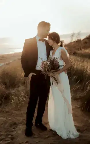 elopement wedding bride groom main